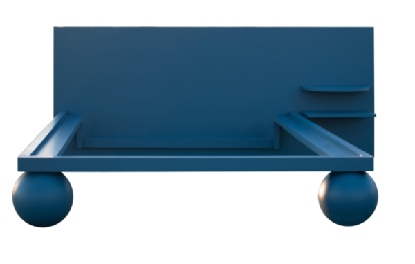 Soft bed with Integrated Nightstand